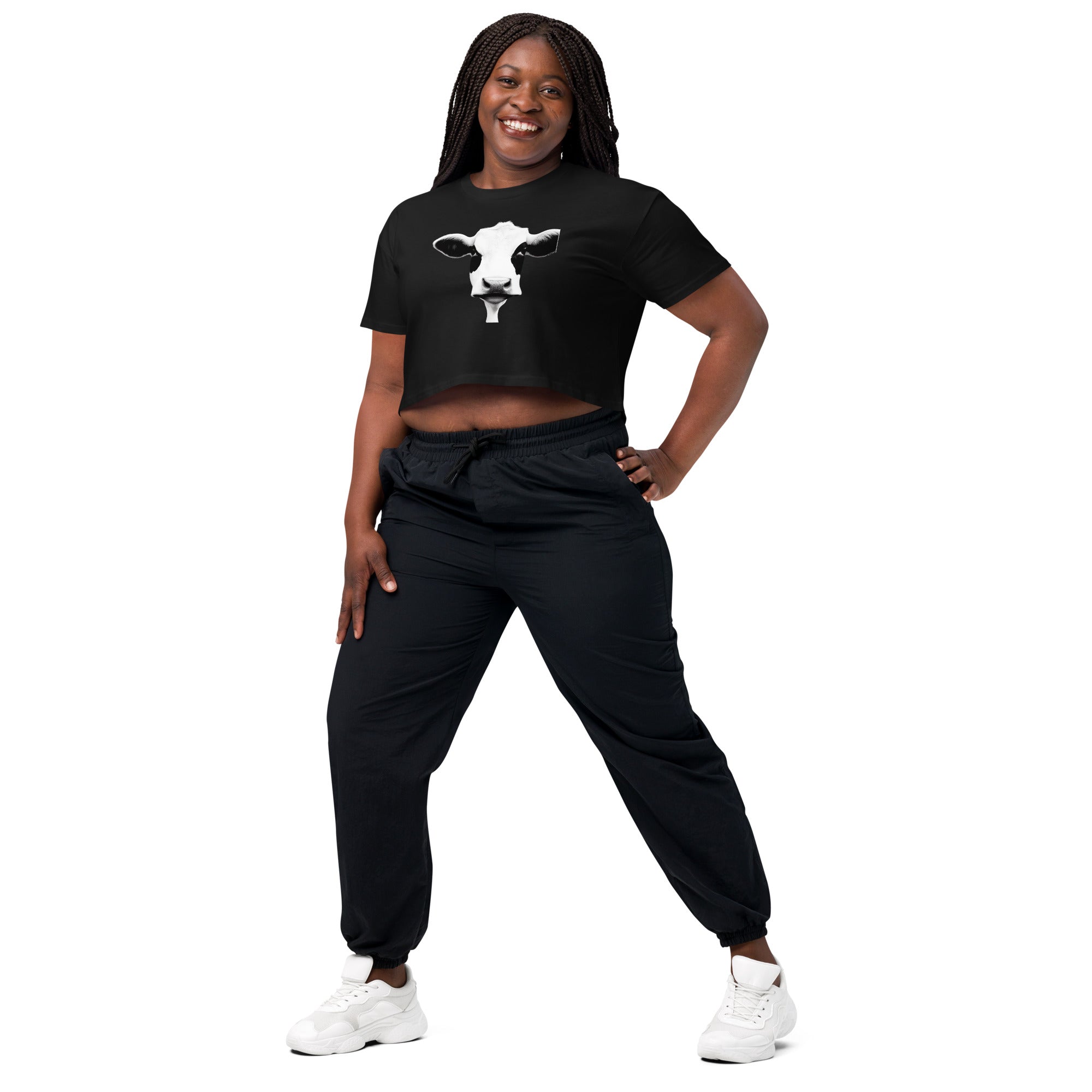 Women’s crop top -mooface