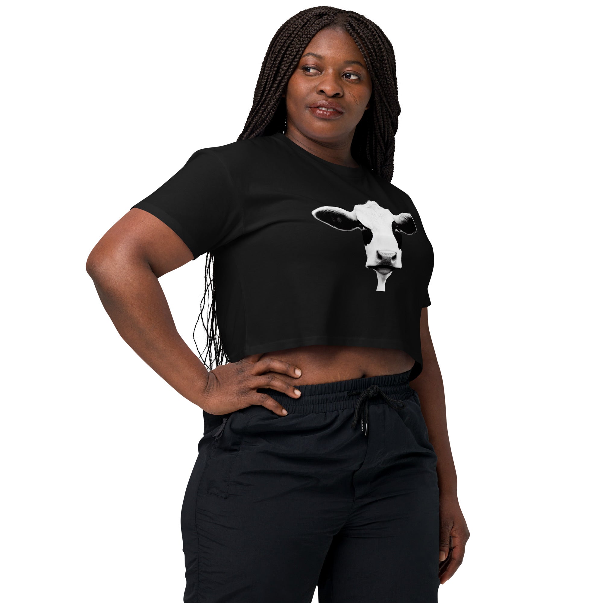 Women’s crop top -mooface