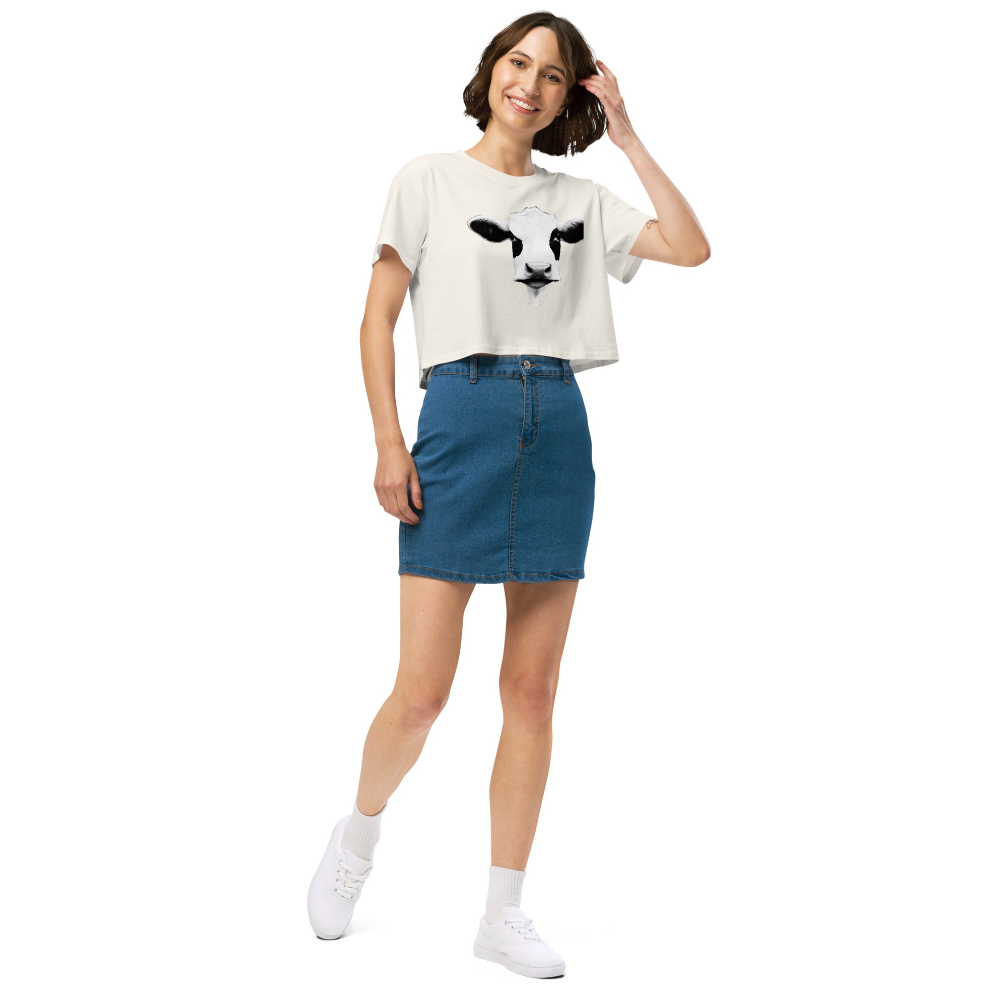 Women’s crop top -mooface