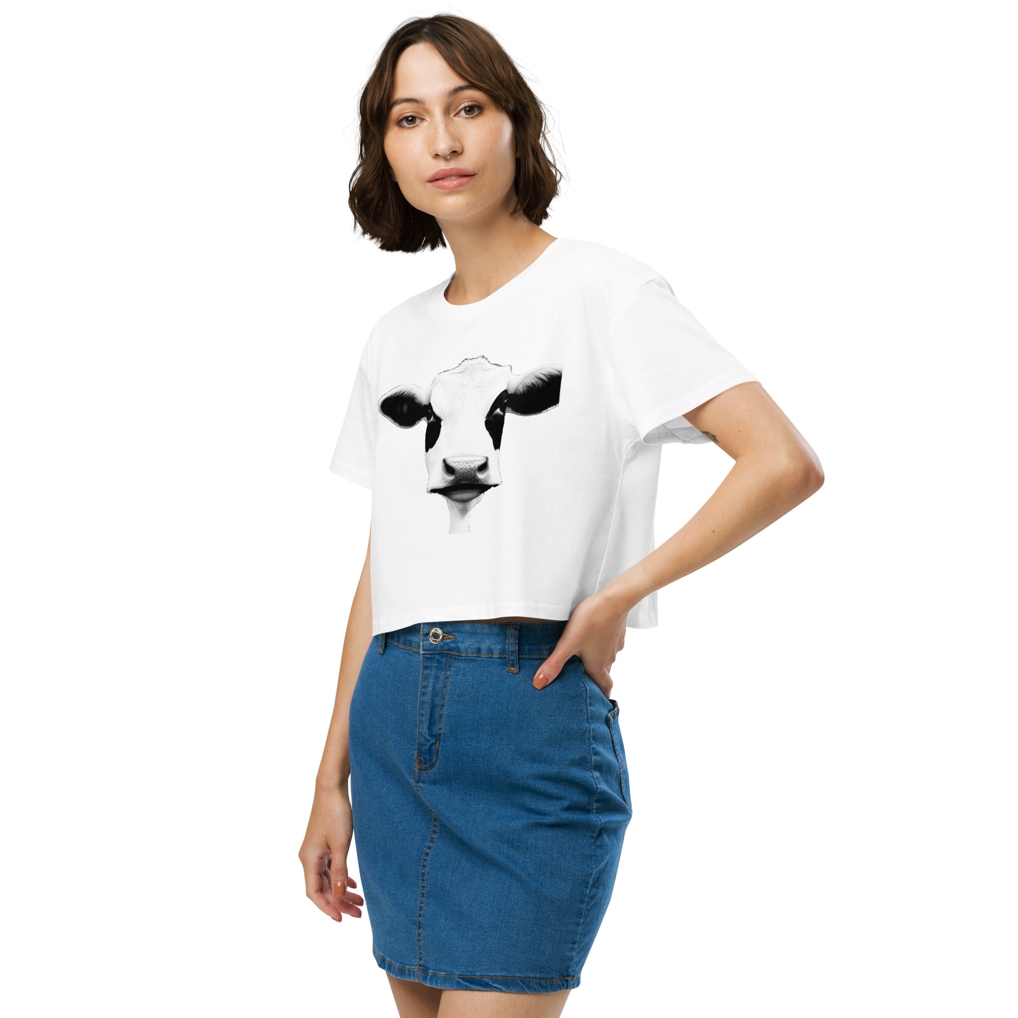 Women’s crop top -mooface