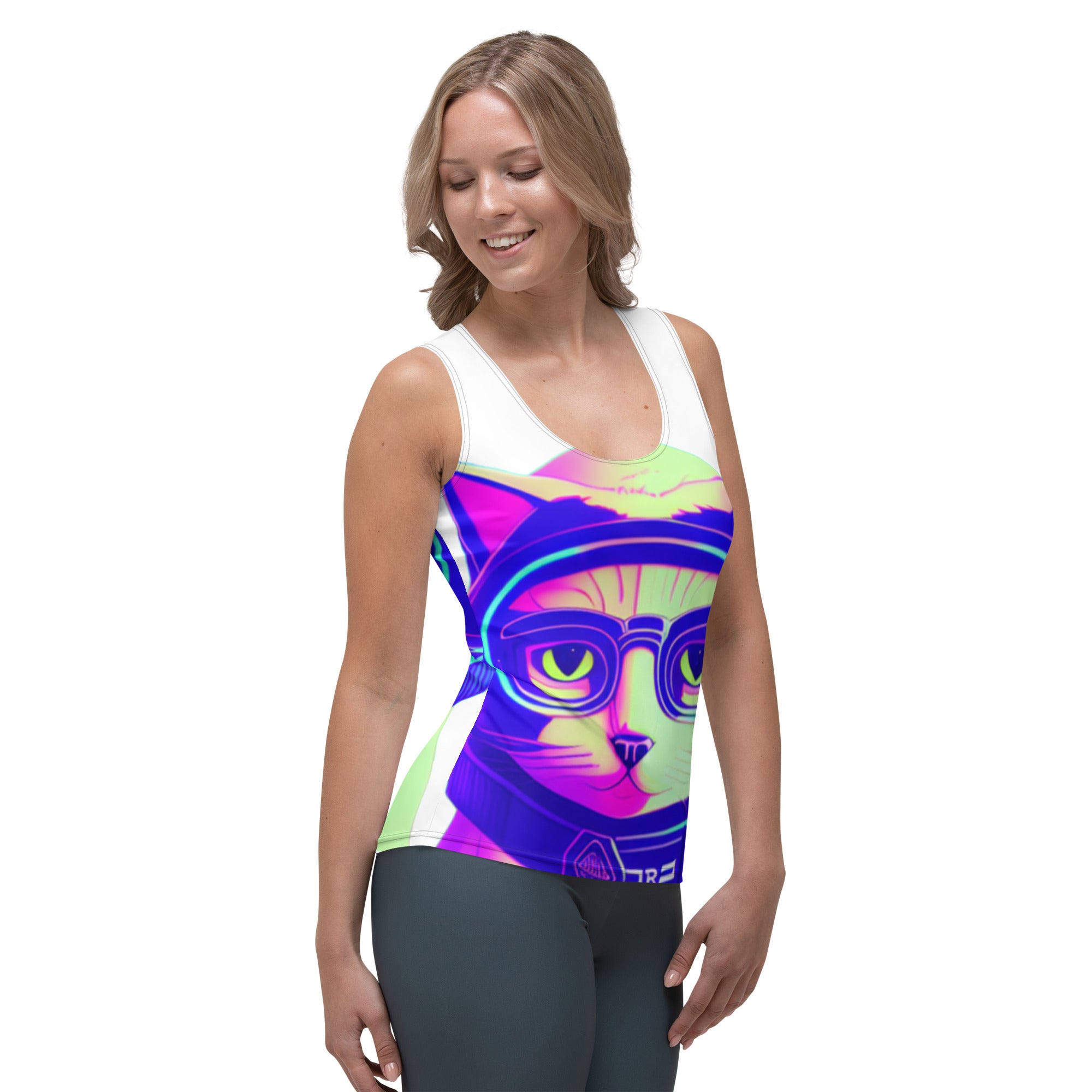 Sublimation Cut & Sew Tank Top - Cat Goggles
