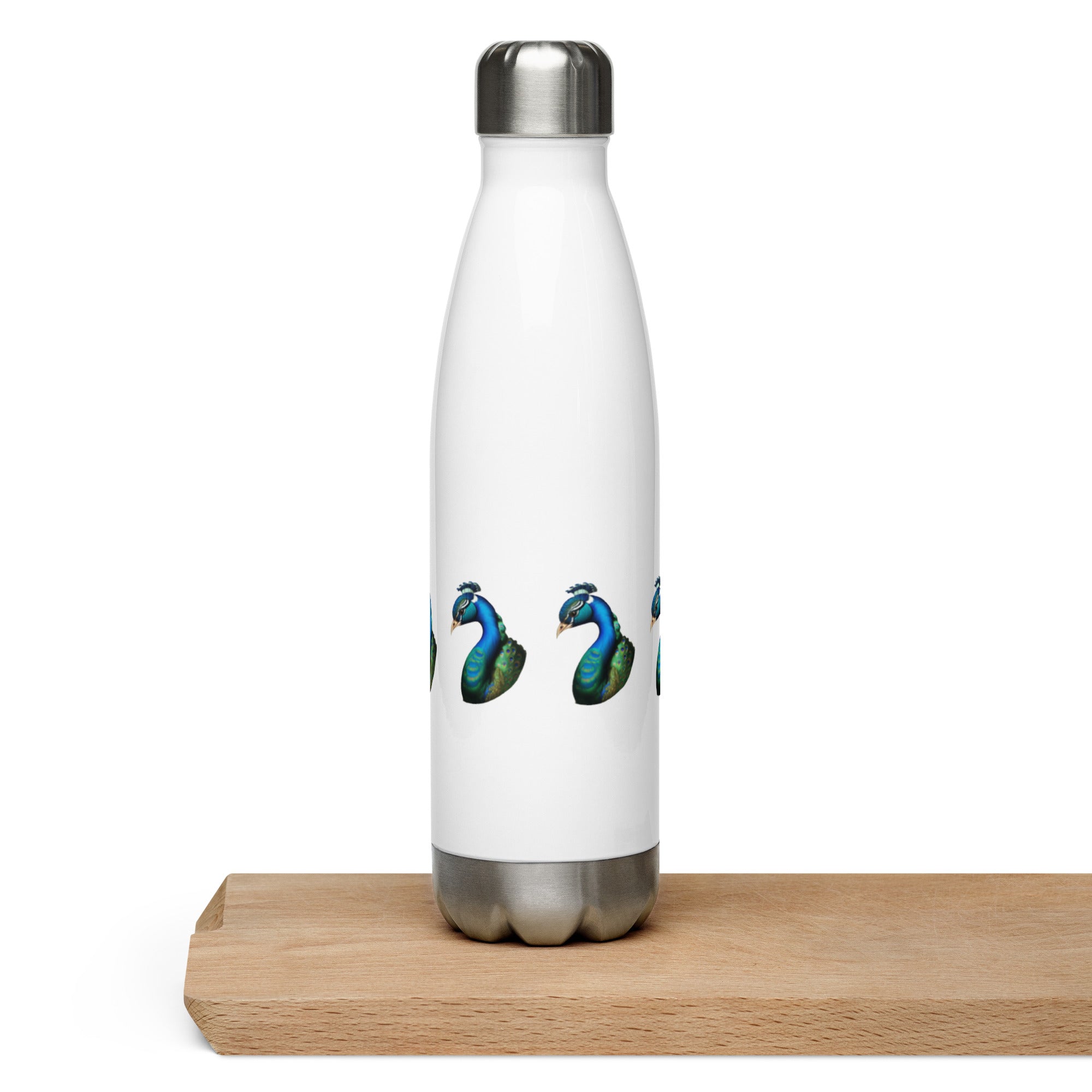 Stainless Steel Water Bottle - Pretty Peacock